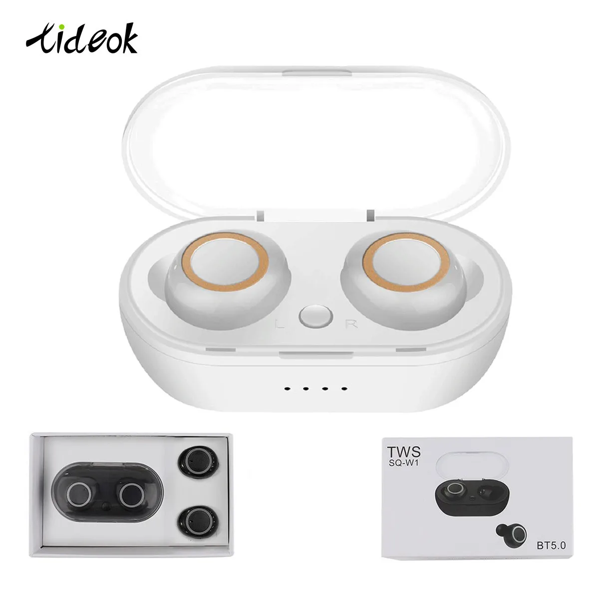 Открытая Беспроводная Bluetooth гарнитура для фитнеса 3D стерео с коробкой наушников