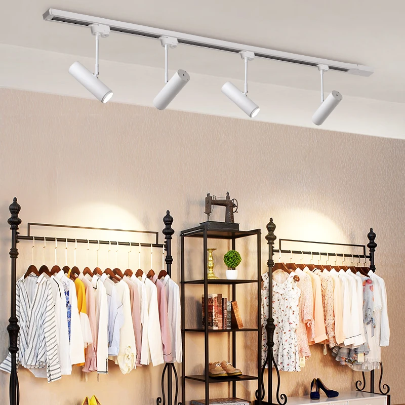 Выставочный зал 5 Вт Светодиодный прожектор белый/черный COB LED трек лампа Кофейня