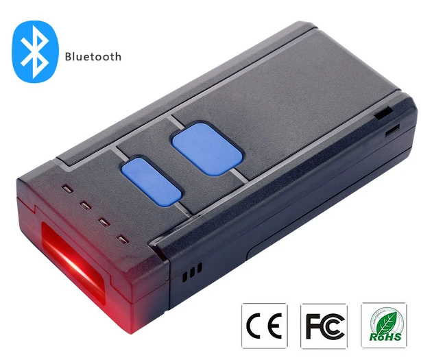 Карманный беспроводной Bluetooth 4 0 1D POS сканер штрих-кода мини считыватель для Android/IOS