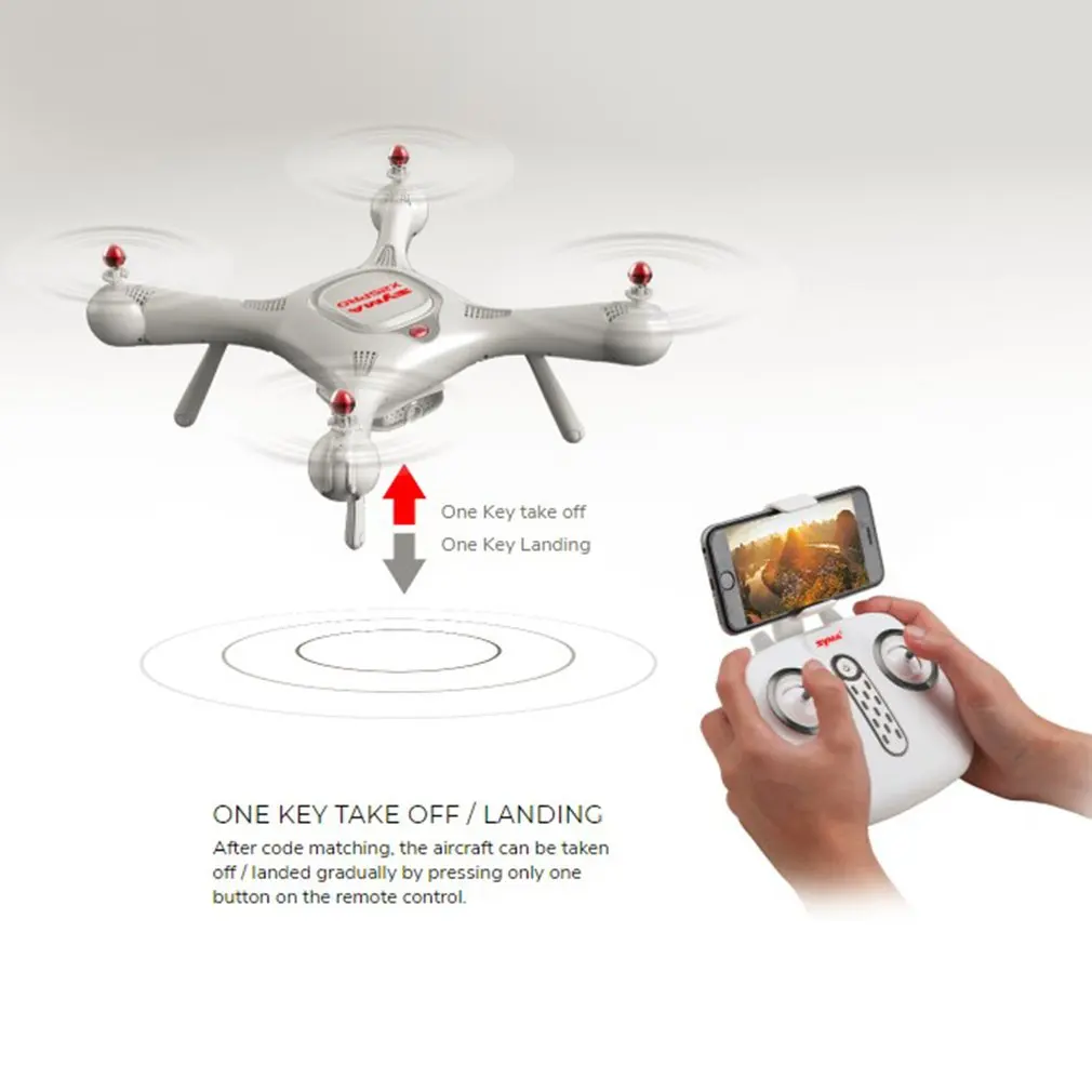 Квадрокоптер SYMA X25PRO Радиоуправляемый с регулируемой камерой 720P HD Wi