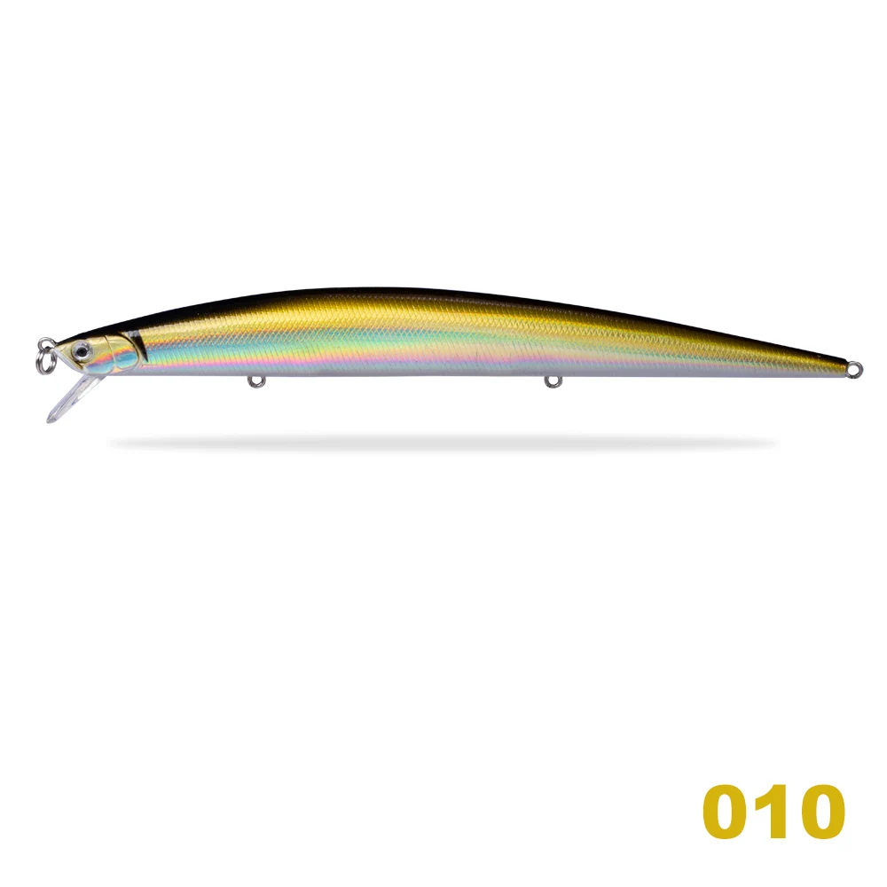 010 Hunthouse плавающая jerkbait Tide Slim Minnow Surf fishing приманки жесткие seabass Морская рыбалка 175 мм 24,5 г для морского баса - Цвет: 010