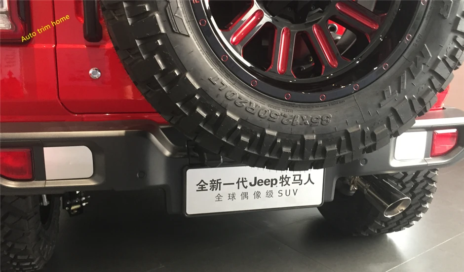 

Lapetus Rear Tail Lights Lamps Bumper Cover Trim 2 Pcs Fit For Jeep Wrangler JL 2018 2019 2020 Red / Metal Auto Accessories