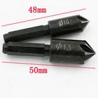 ZtDpLsd 2 шт. 14 6,35 мм хвостовик семи-Обрезной фасочный инструмент Отверстие Сверло по дереву сверло позиции скошены, Ножи края шлифовальный станок