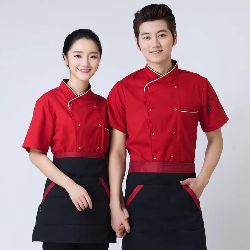 Fashionable Unisex Chef Jacket Breathable Fabrics Top Hotel Bakers Kitchen Long Sleeve Work Clothes Plus Size B-5931 | Тематическая