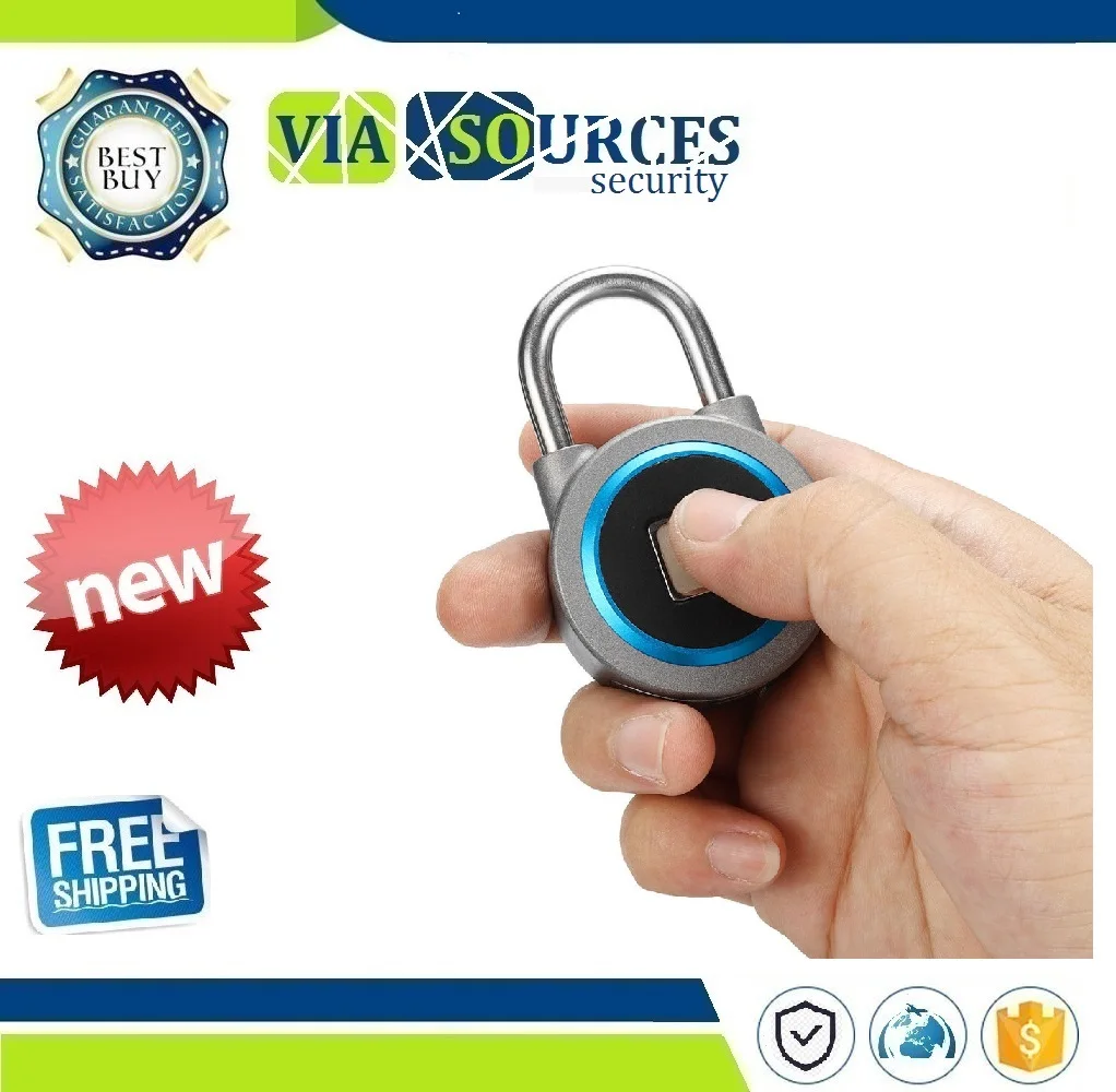 Мини Блокировка Bluetooth телефон приложение Водонепроницаемый Keyless Отпечатков