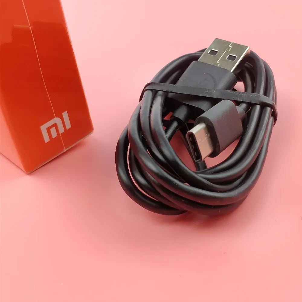 Оригинальный xiaomi mi 8 Быстрый Кабель зарядного устройства USB type c 100 см Черный