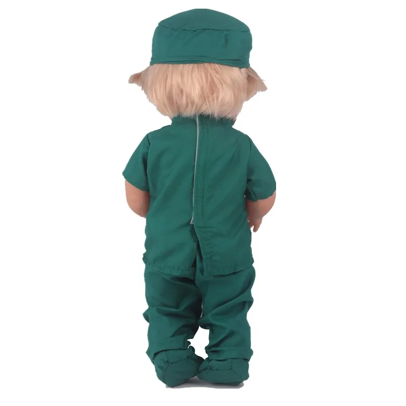Clothes For Dolls Fit 41cm Nenuco Doll y su Hermanita Doctor's overall & Green surgical dress Outfits for 16 inch doll | Игрушки и