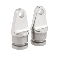 2pcs stainless steel yacht boats accessories marine for 22mm 78 pipe tube boat bimini top inside eye end plug fitting hardware