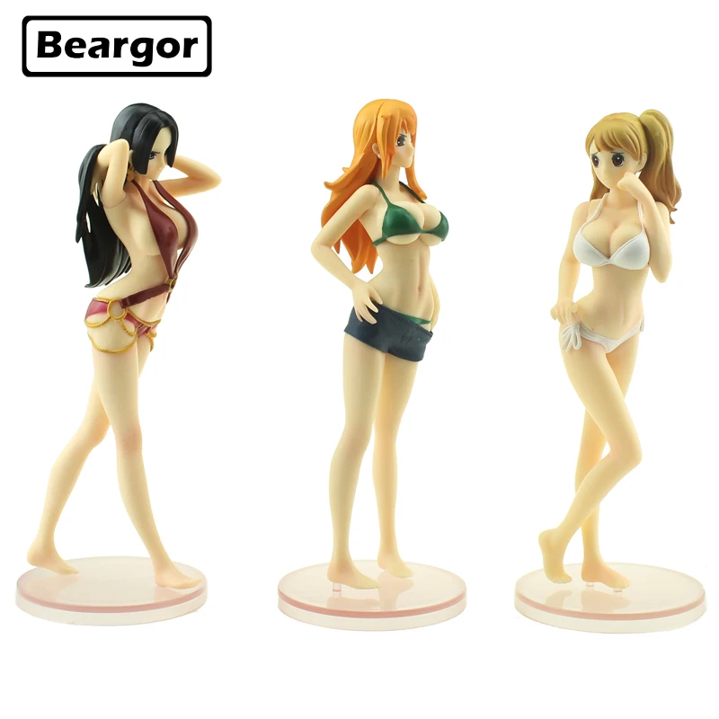 7 5 "one piece Аниме Boa Hancock Nami Pudding GP бикини ver. Предусмотрена 19 см милая фигурка