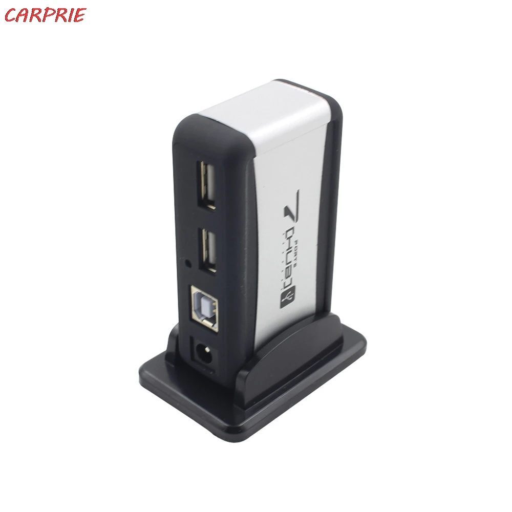 CARPRIE Новый 7 Порты и разъёмы высокое Скорость USB 2 0 концентратор с питанием от сети