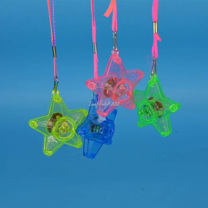 20 шт LED звезда флеш-колье блеск ожерелье флеш-подвеска светящиеся игрушки