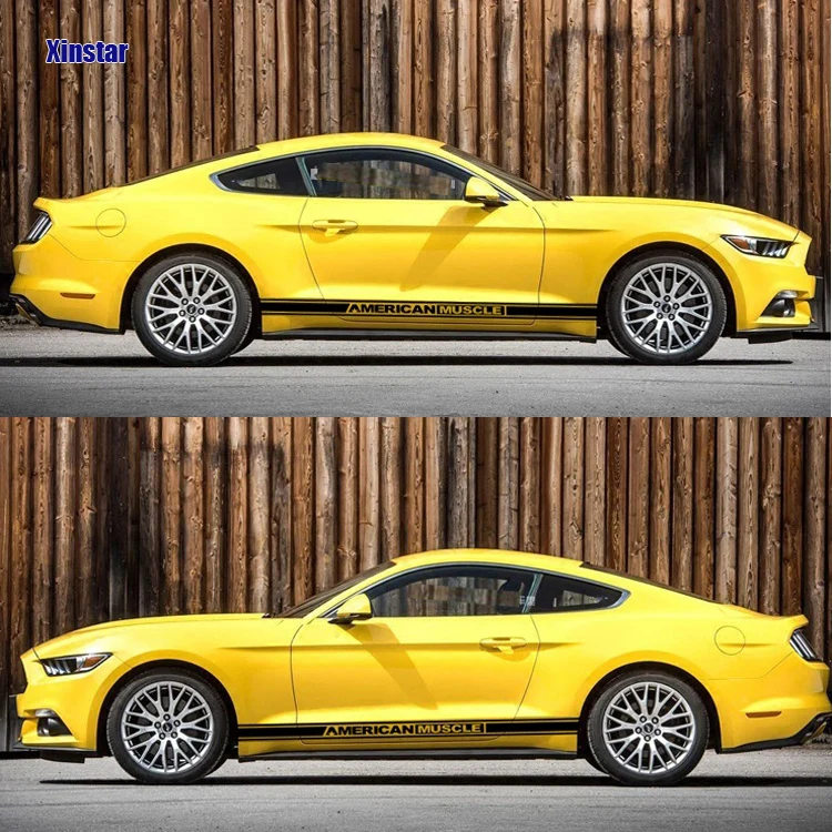 

2pcs car side sticker For Ford Mustang
