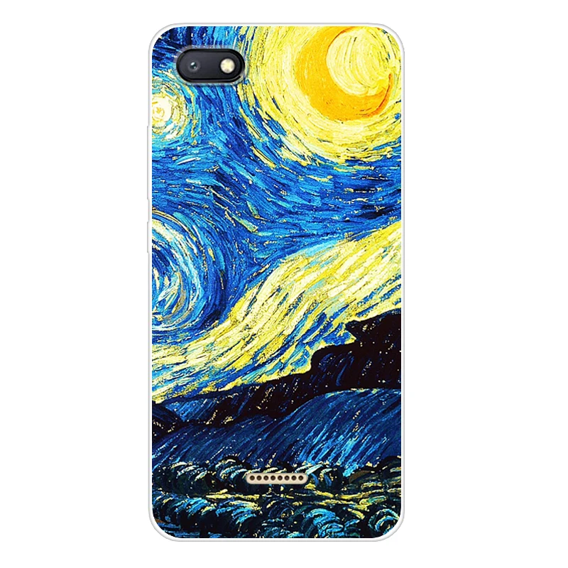 Case For Xiaomi Redmi 6A Transparent Printing Drawing Silicone Phone Cases Cover |