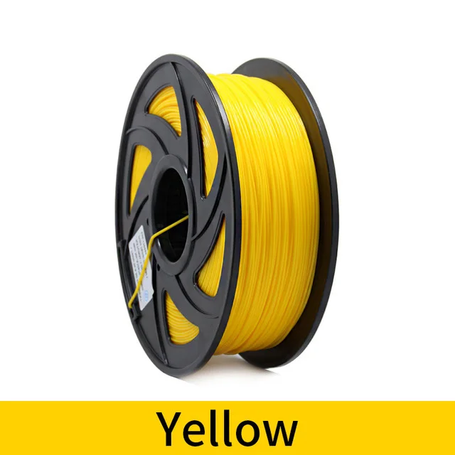 Yellow 3d принтер 1 кг 1,75 мм Pla нити печатные материалы красочные для 3d принтер Экструдер ручка Радуга пластиковые аксессуары красный серый - Цвет: Yellow