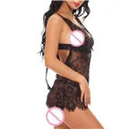 Сексуальное женское белье ночное кружевное нижнее без косточек ночная сорочка