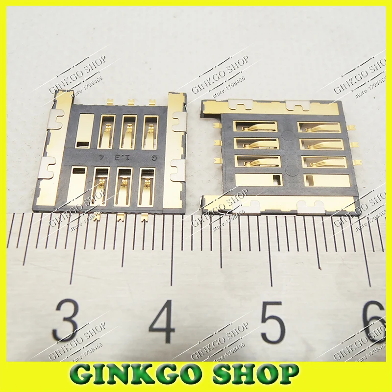 10 шт. разъем для считывателя sim карт samsung F619 C3730 3730C S5570C T959 S8500 слот карты Бесплатная