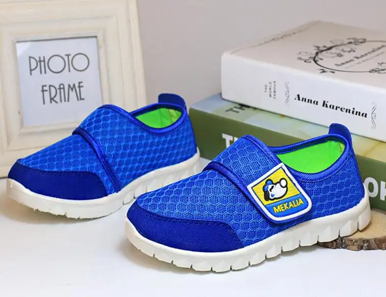 Кроссовки детские из дышащей сетчатой ткани летняя спортивная обувь для