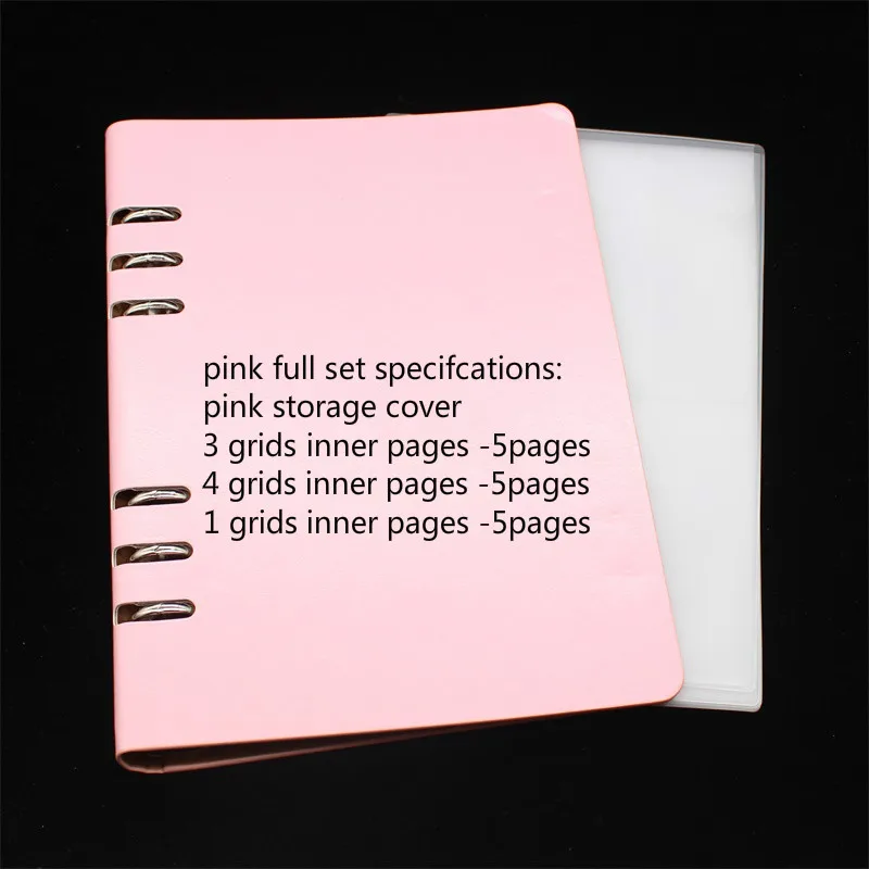 pink full set Ksccraft DIY Скрапбукинг режущие штампы трафарет для хранения книга Коллекция альбом Обложка держатель - Цвет: pink full set