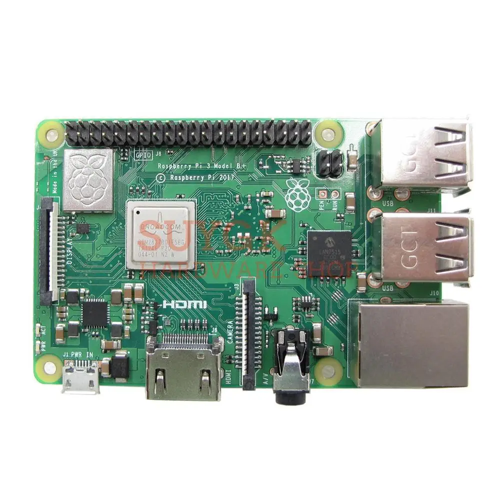 2018 новый оригинальный BCM2837B0 64 битный 1 ГБ SDRAM WiFi 2 4/5 0 ГГц Bluetooth PoE Ethernet Pi 3B + PI3 B