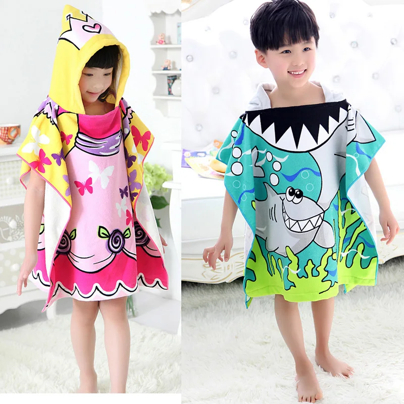 Горячая Распродажа детское пляжное платье детский халат полотенце s плащ накидка