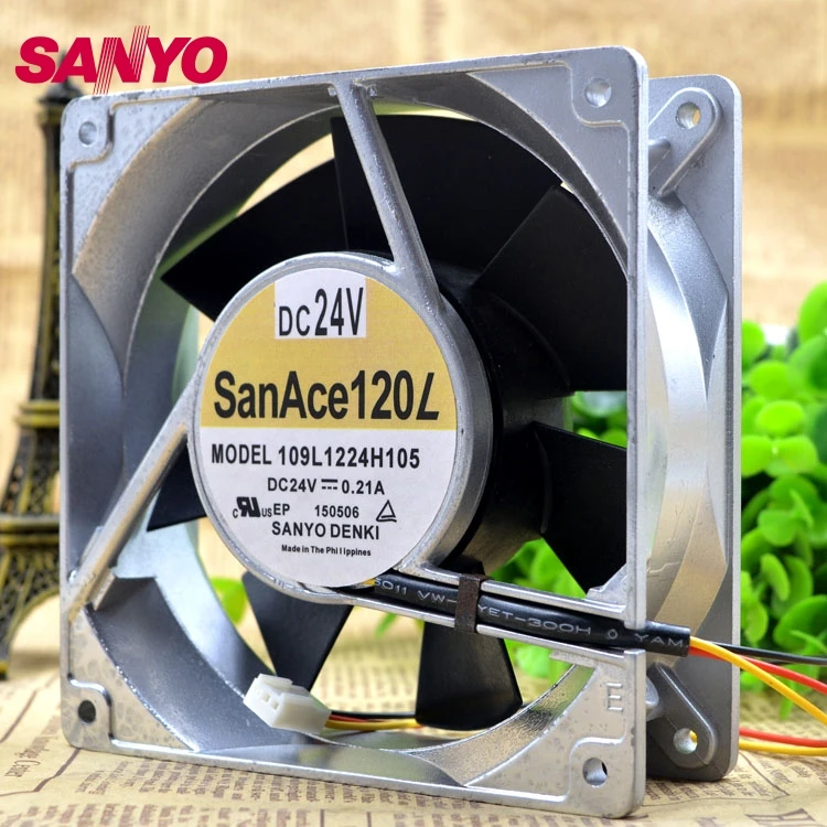 Новый оригинальный инверторный Вентилятор охлаждения SANYO 109L1224H105 24 в сервер 120*120*38