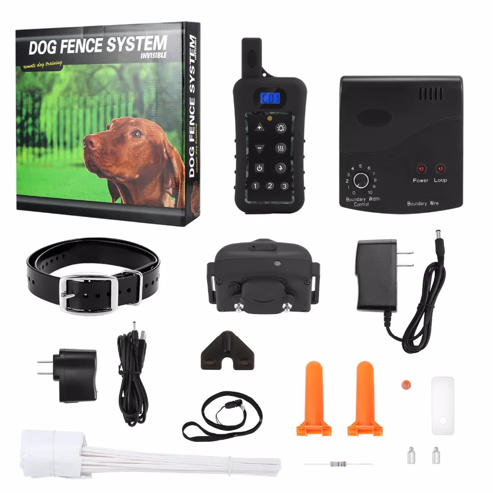 

3 Receiver Electric Dog Fence with Rechargeable Shock Collar Wire In-Ground Dog Containment Fence System