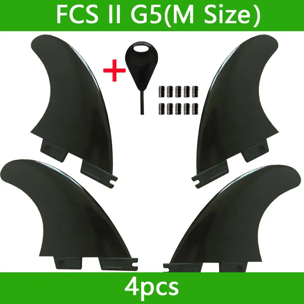 Плавники для серфинга пластиковые нейлоновые плавники G5 3 шт./4 шт. размер