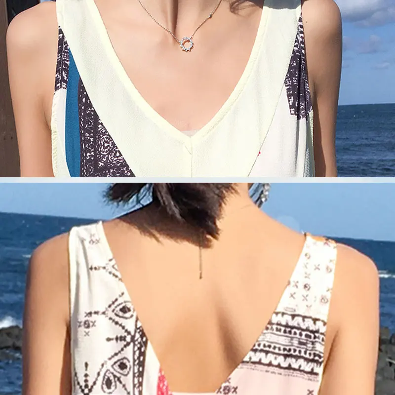 Летняя женская одежда 2019 народный v образный вырез без рукавов широкий