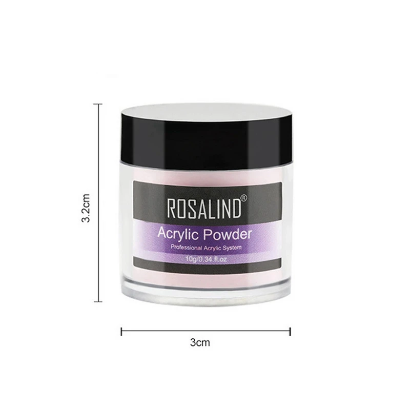 ROSALIND 3D 10 г акриловая пудра с кристаллами для дизайна ногтей советы создания