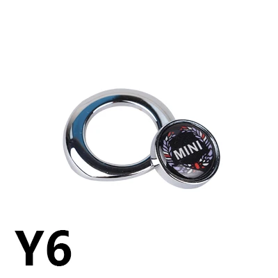 Y6 Для Mini Cooper R56 R60 R61 countryman автомобильный Стайлинг новые наклейки для кнопок украшения аксессуары кнопка запуска стикер - Название цвета: Y6