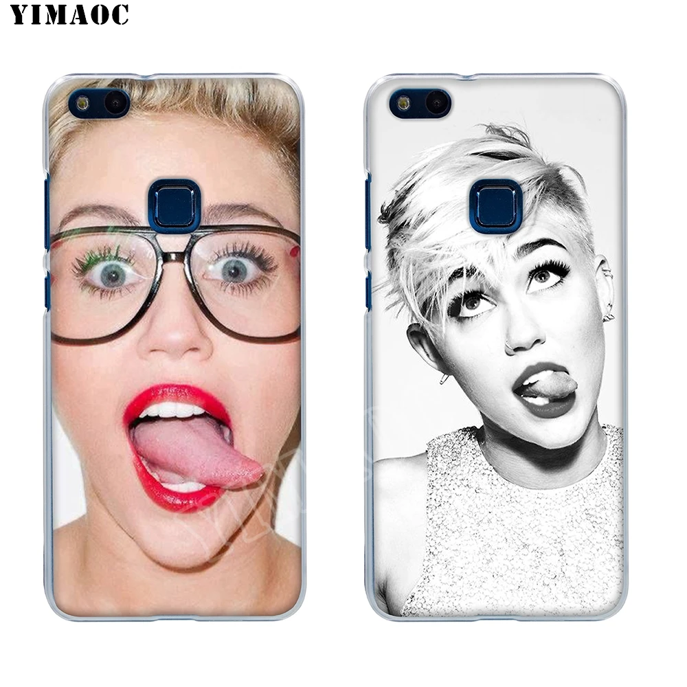 Мягкий чехол YIMAOC Miley Cyrus из ТПУ для Huawei Honor 6A 7X 7A Pro 8C Mate 10 Note 9 Lite Y6 Y9 Y7 Prime 2018 |