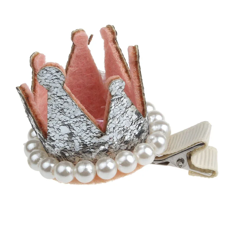 Горячие девочки жемчужные блестящие короны сторона клип Женские аксессуары для