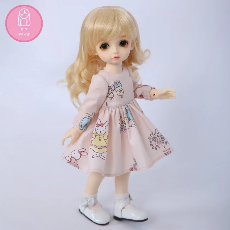Парик для куклы BJD L6 #22 бесплатная доставка размер 16 17 см 1/6 высокотемпературный