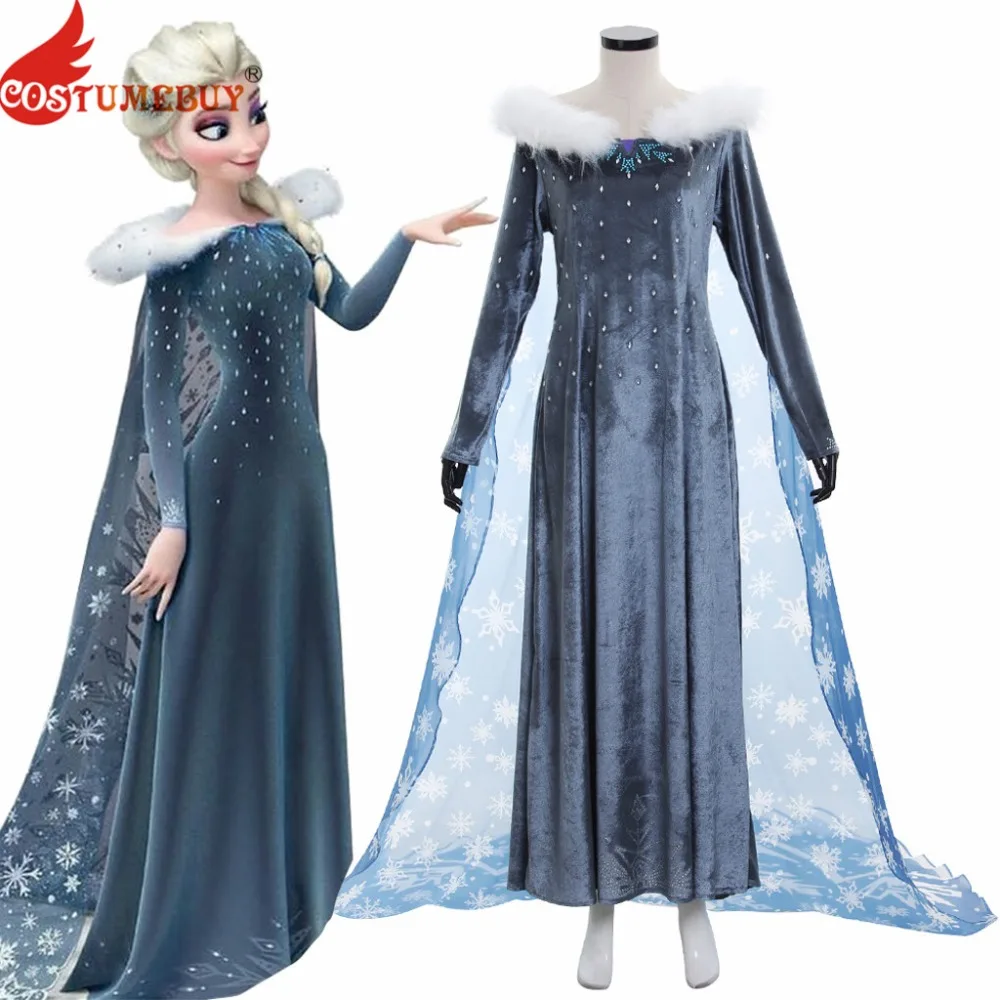 Costumebuy, костюм Олафа, платье принцессы Эльзы, платье Анны, Снежной королевы, карнавальный костюм для взрослых женщин и девочек, карнавальный костюм на Хэллоуин
