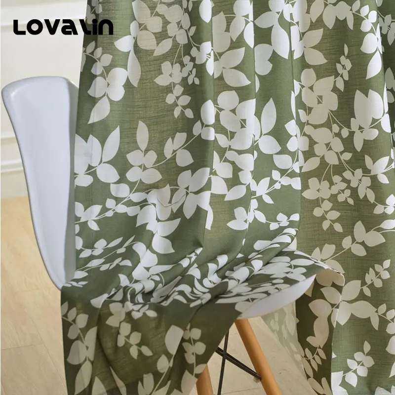 Lovalin 1 Панель растений шторы Главная Гостиная декоративные Cortina Para Sala высокое