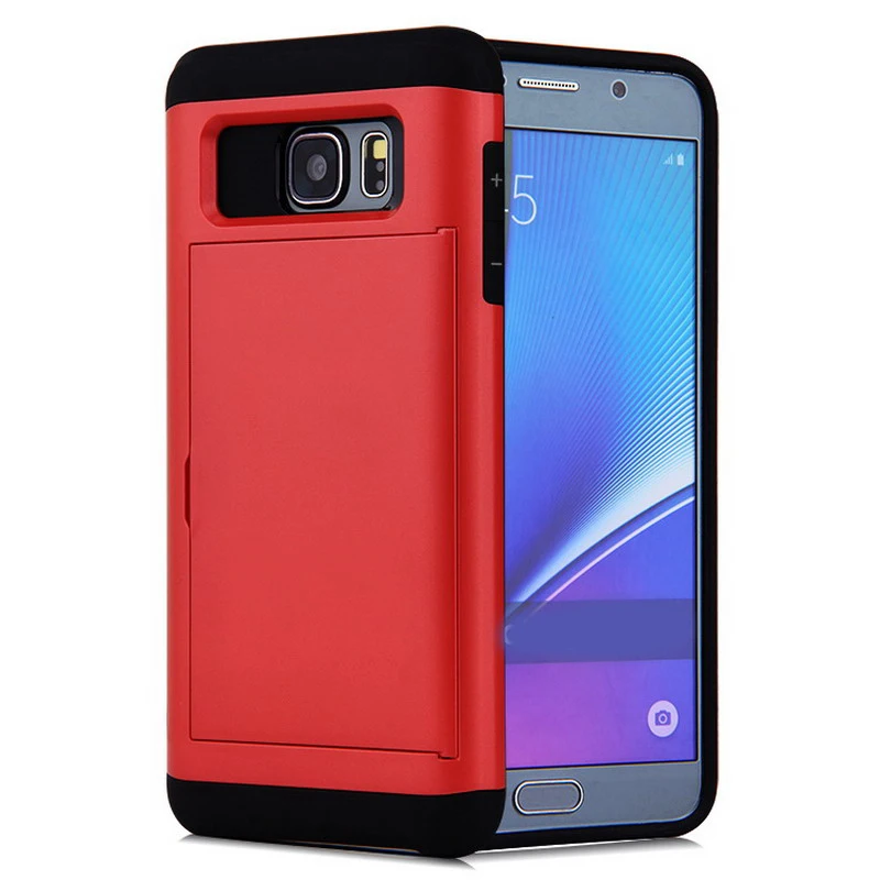 Shockproof Armor Wallet Case For Samsung Galaxy S8 Plus Card Slot Holder Protective Back Cover Note 7 5 4 3 S5 S4 Men |