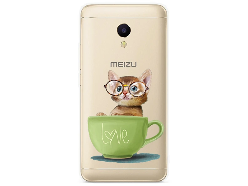 Силиконовый чехол для Meizu M5 M5S mini с 5 2-дюймовым принтом в виде классной кошки чехлы