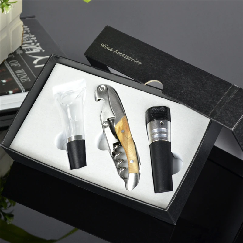 3 шт./компл. открывалка для красного вина из нержавеющей стали кольцо вилка