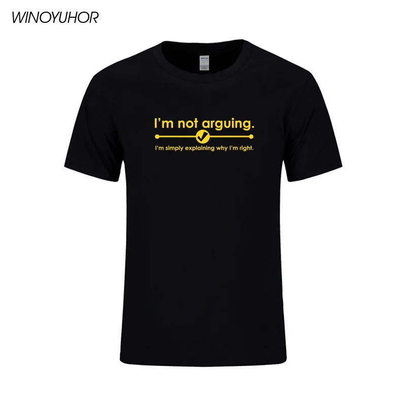 Я не говорю я объясняю почему права футболка забавный подарок Camiseta хлопковая с