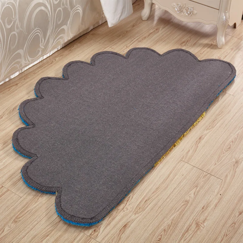 80X150CM Thicken Sector Carpets For Bedroom Modern 3D Flower Rugs And Sofa Floor Mat Children Play Floral Doormat | Дом и сад
