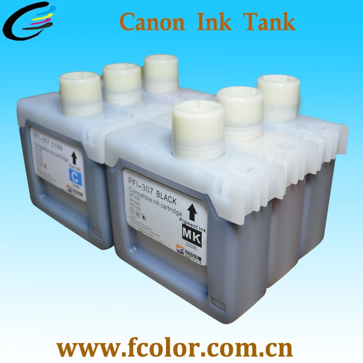 Custom Quanttity order Quality PFI-307 PFI307 Ink Tank iPF830 IPF840 IPF850 Printer Replace Ink Cartridge