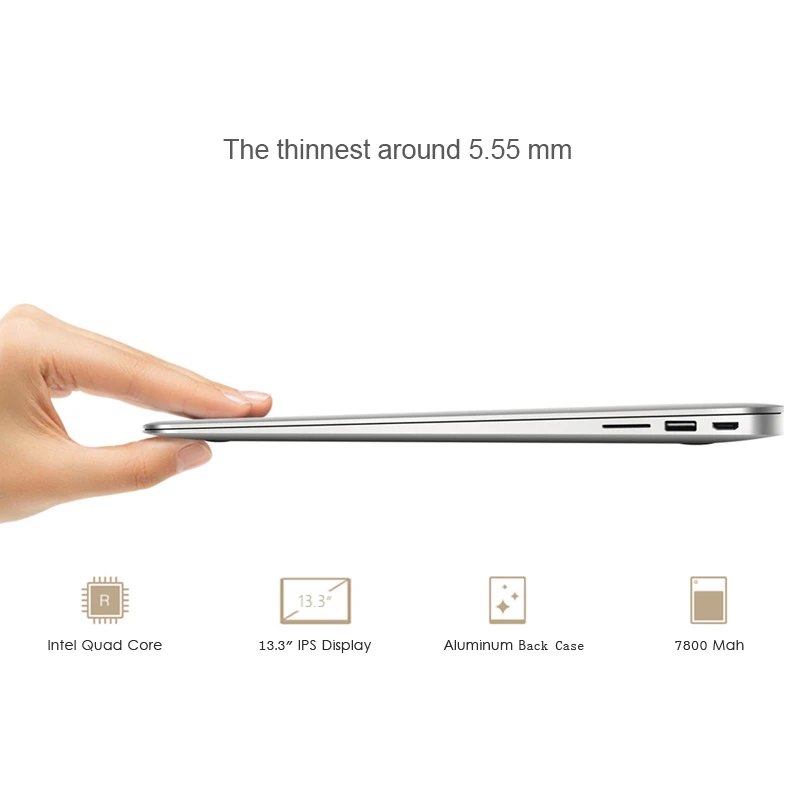 Jumper EZbook A13 13.3 Дюймов Ultrabook Ноутбук Intel Atom Z3735F 1920x1080 IPS Экран 2 ГБ RAM 64 ДИСК Windows 10 -