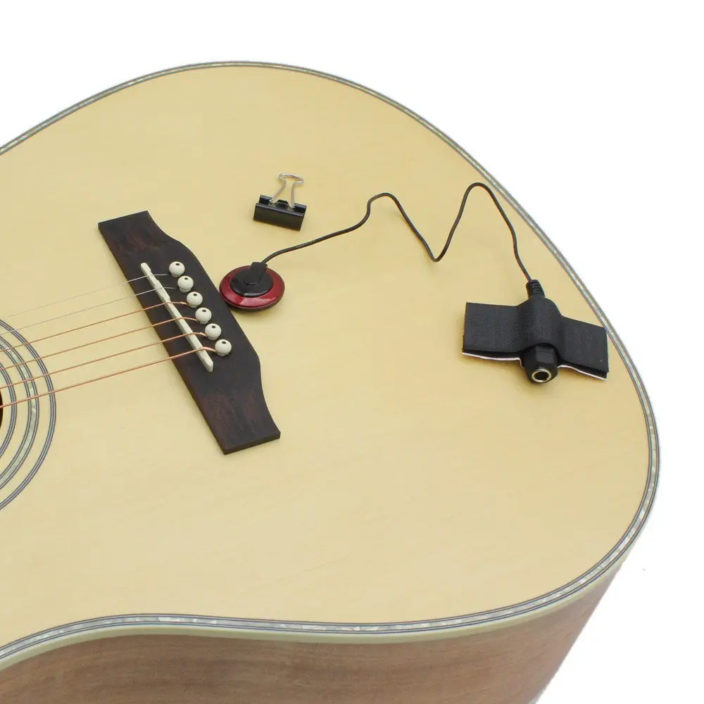 Горячий пьезо контактный пикап 6 5 мм Джек с зажимом для гитары скрипки банджо