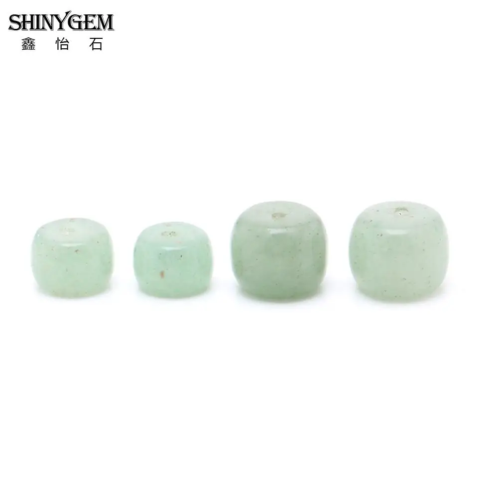 Круглые зеленые бусины ShinyGem 5*8 мм/8*10 мм Rondelle китайские из натурального камня для