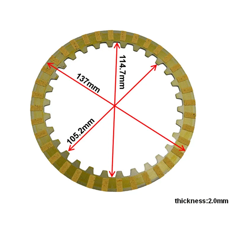 Набор деталей двигателя мотоцикла фрикционные диски сцепления комплект и