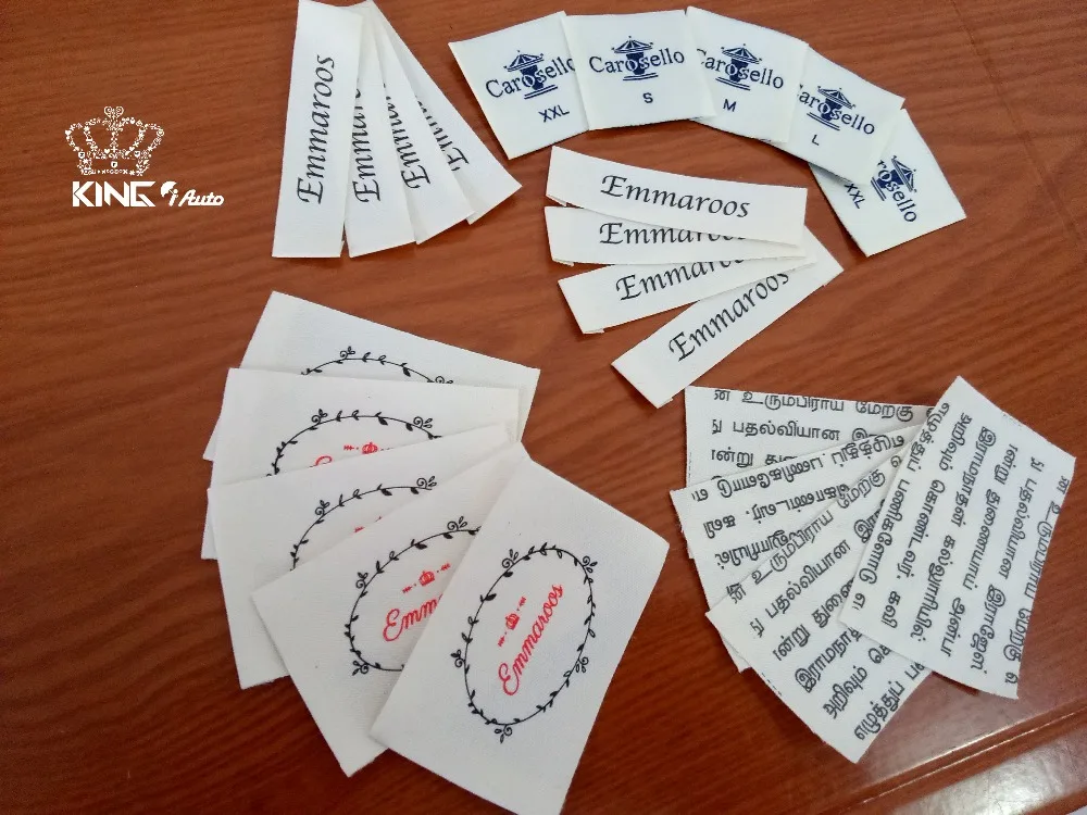 Высококачественные тканые этикетки под заказ/фирменные вышитые