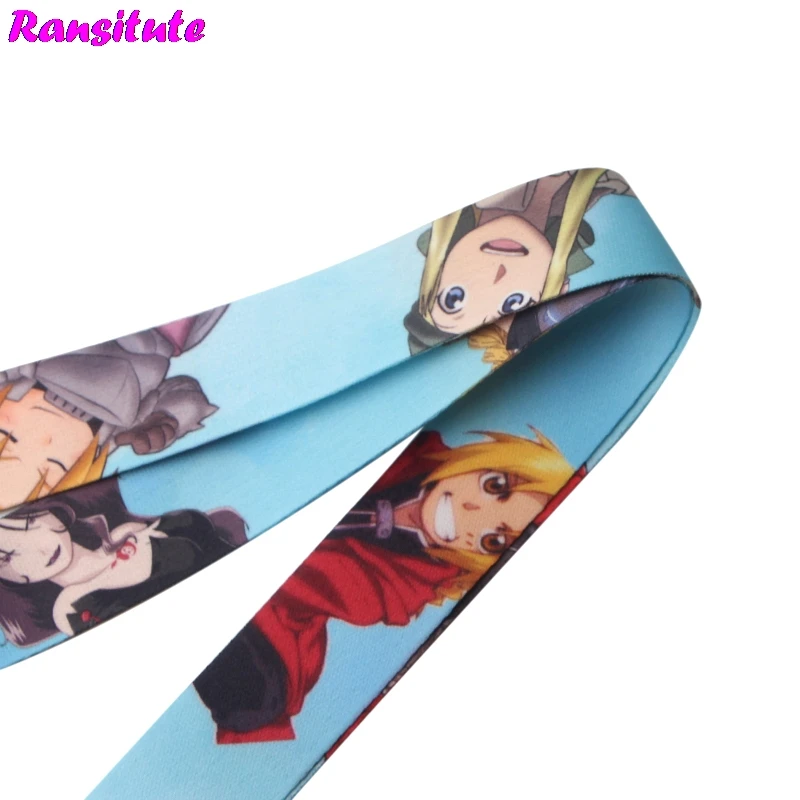 Ransiture R324 аниме Стальной Алхимик ремешок для шеи ключей ID карта мобильный телефон