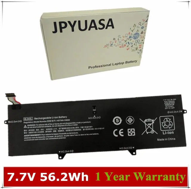 

7XINbox 7.7V 56.2Wh Original BL04XL Laptop Battery For HP HSTNN-UB7N L07041-855 BL04XL Tablet