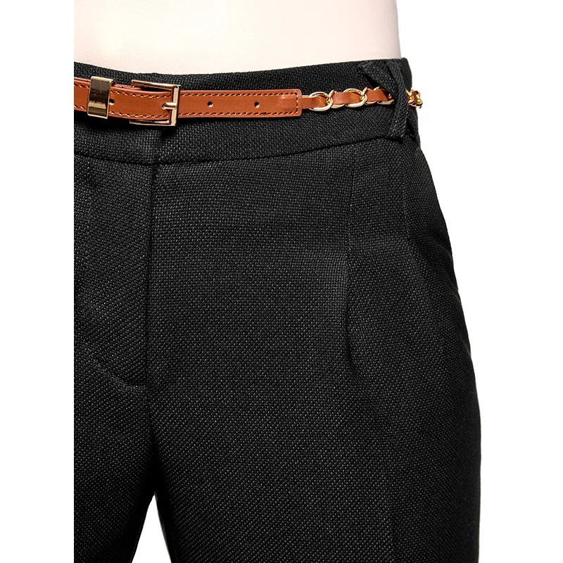 oodji Брюки из фактурной ткани с ремнем женские 21714019 3 46742|pants and capris|pants pantscapri pants |