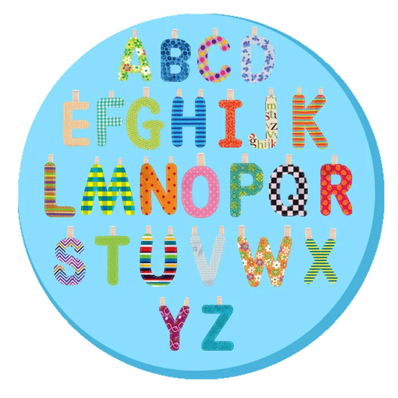 Jollybaby Baby A To Z 26 Alphabet Letter Colorful Cloth Book Crib Bed Stroller Hanging Bumper Early Education Development Toys | Игрушки и